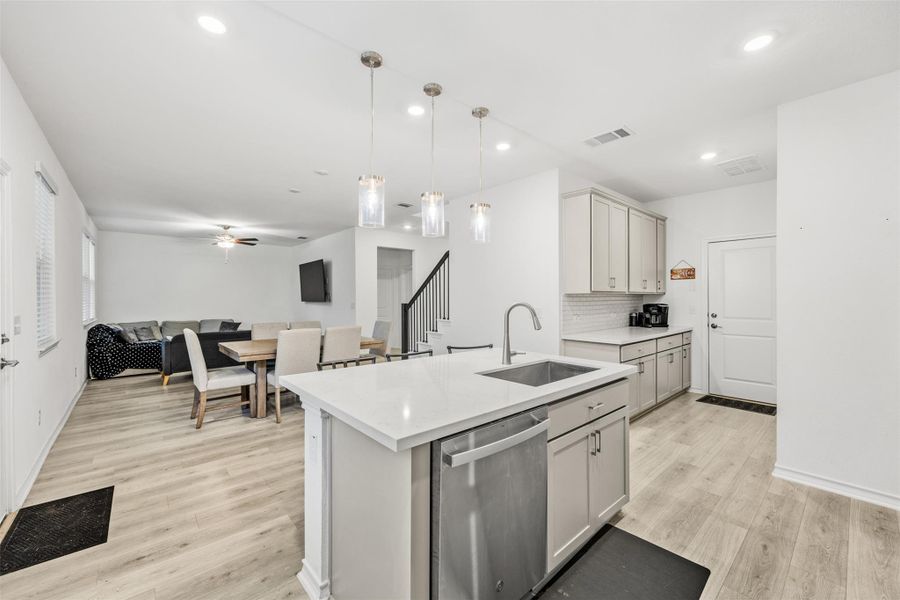 Furnished interior view inside a new home in Stonewall Ranch 50s, Liberty Hill (Image 4).