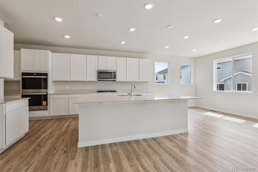 Furnished interior view inside a new home in Floret Collection at Parkdale Commons, Lafayette (Image 7). Furnished interior view inside a new home in Floret Collection at Parkdale Commons, Lafayette (Image 7).