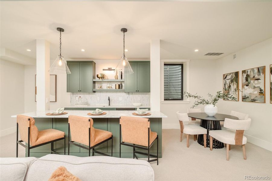 Furnished interior view inside a new home in , Denver (Image 44). Furnished interior view inside a new home in , Denver (Image 44).