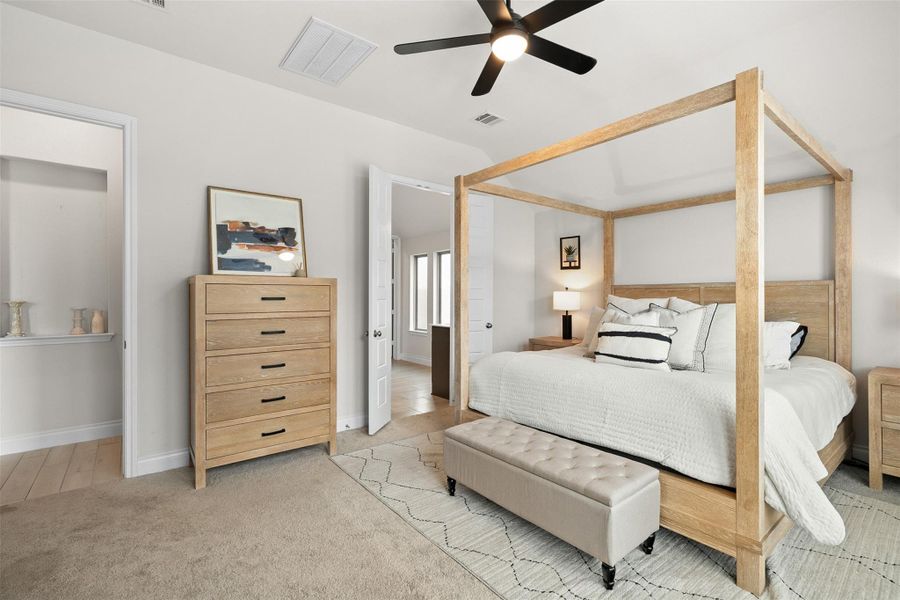 Furnished interior view inside a new home in Santa Rita Ranch 50', Liberty Hill (Image 13). Furnished interior view inside a new home in Santa Rita Ranch 50', Liberty Hill (Image 13).