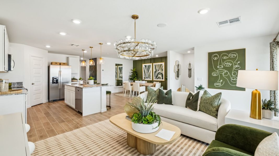 Furnished interior view inside a new home in Remington, Buckeye (Image 14).