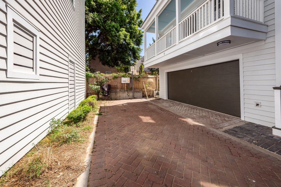 Exterior details and patio area of a home in , Charleston (Image 21). Exterior details and patio area of a home in , Charleston (Image 21).