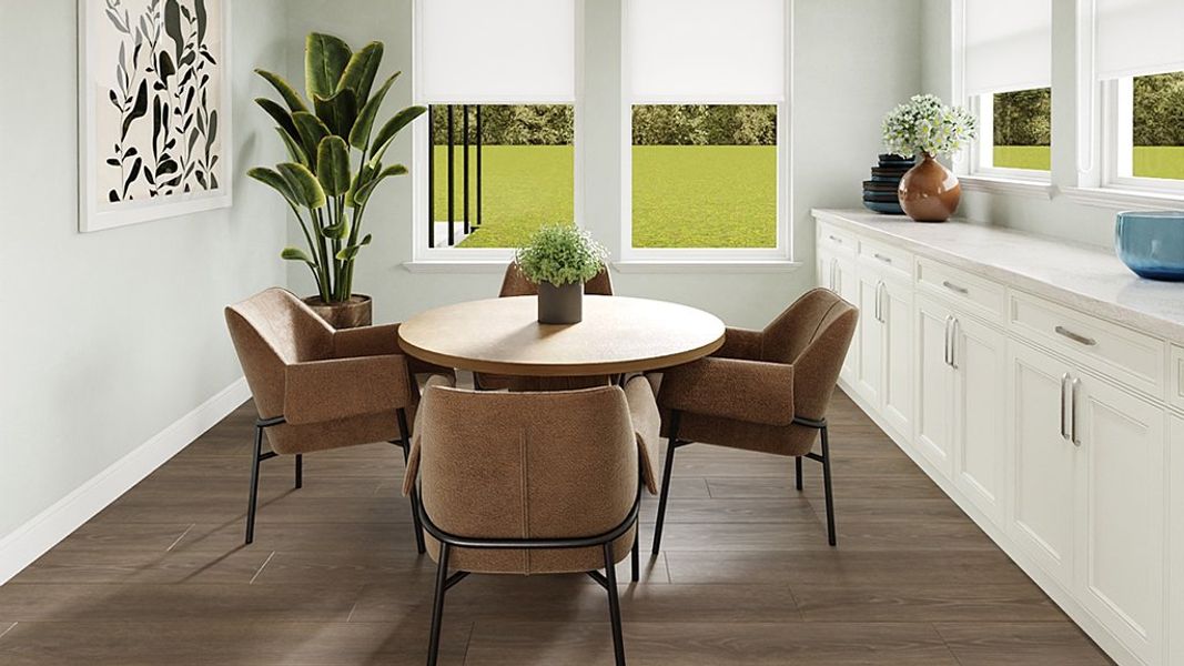 Representative furnished interior of a home built from the Ravenna by Taylor Morrison in Esplanade at Solaeris, Port St. Lucie (Image 4).