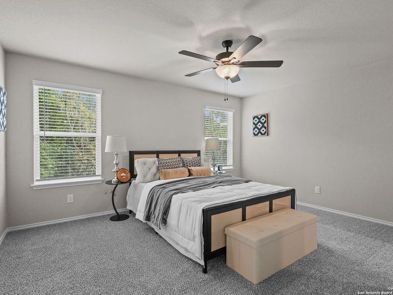 Furnished interior view inside a new home in Cedar Heights, San Antonio (Image 16). Furnished interior view inside a new home in Cedar Heights, San Antonio (Image 16).