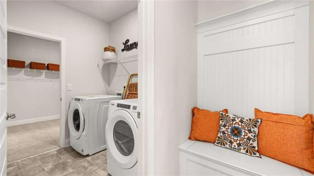 Furnished interior view inside a new home in Oak Ridge Meadows, Locust Grove (Image 17).