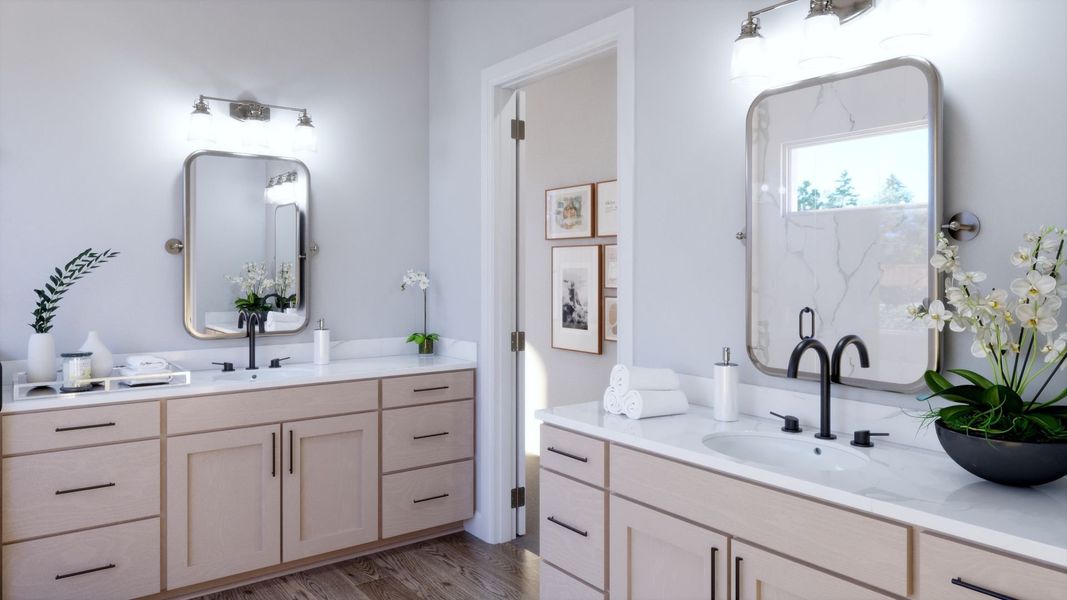 Representative furnished interior of a home built from the Marshall by Olivia Clarke Homes in Chatham Reserve, Providence Village (Image 17). Representative furnished interior of a home built from the Marshall by Olivia Clarke Homes in Chatham Reserve, Providence Village (Image 17).