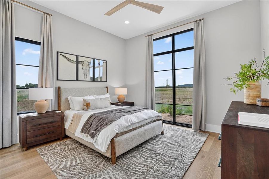 Furnished interior view inside a new home in , Strawn (Image 12).