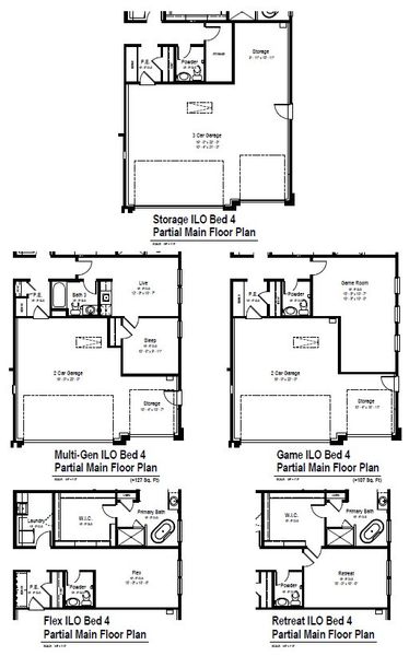 2D floor plan layout for the Emory Peak View by View Homes in Weltner Farms 60’s, New Braunfels, TX (Image 2).