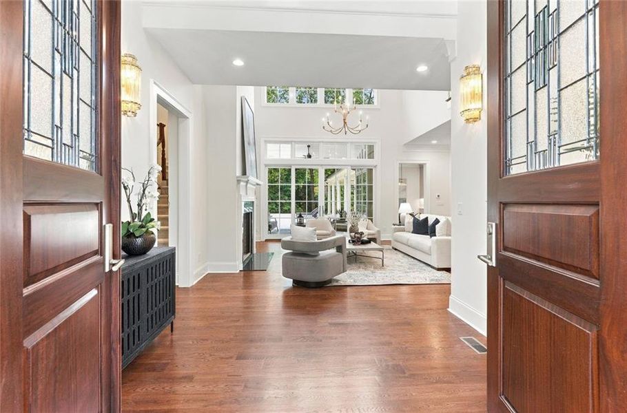 Furnished interior view inside a new home in , Sandy Springs (Image 51).
