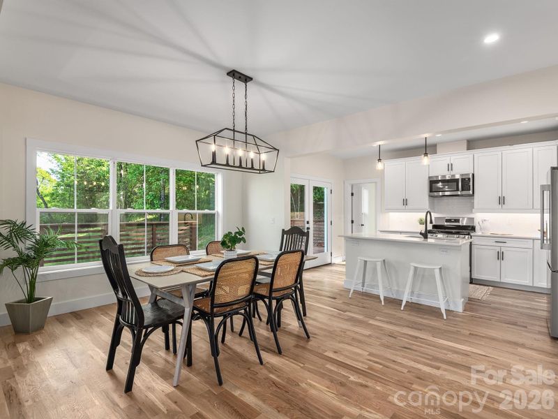 Furnished interior view inside a new home in , Weaverville (Image 8).