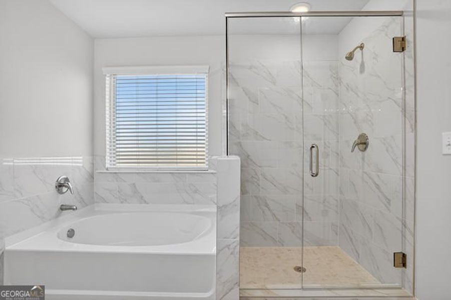 Furnished interior view inside a new home in Stone Brooke, Gray (Image 13).