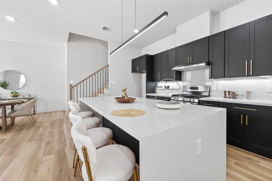 Furnished interior view inside a new home in , Houston (Image 10).