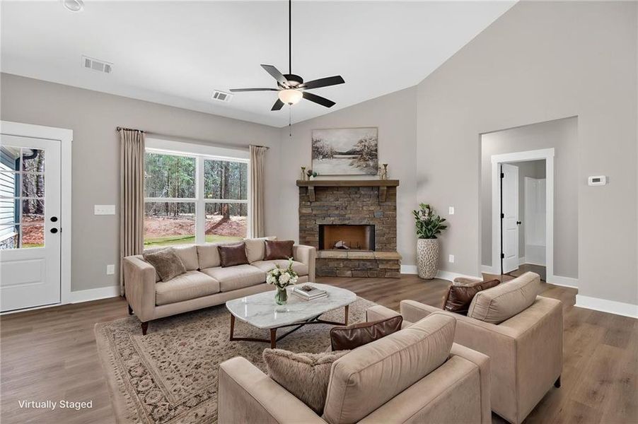 Furnished interior view inside a new home in , Silver Creek (Image 4).