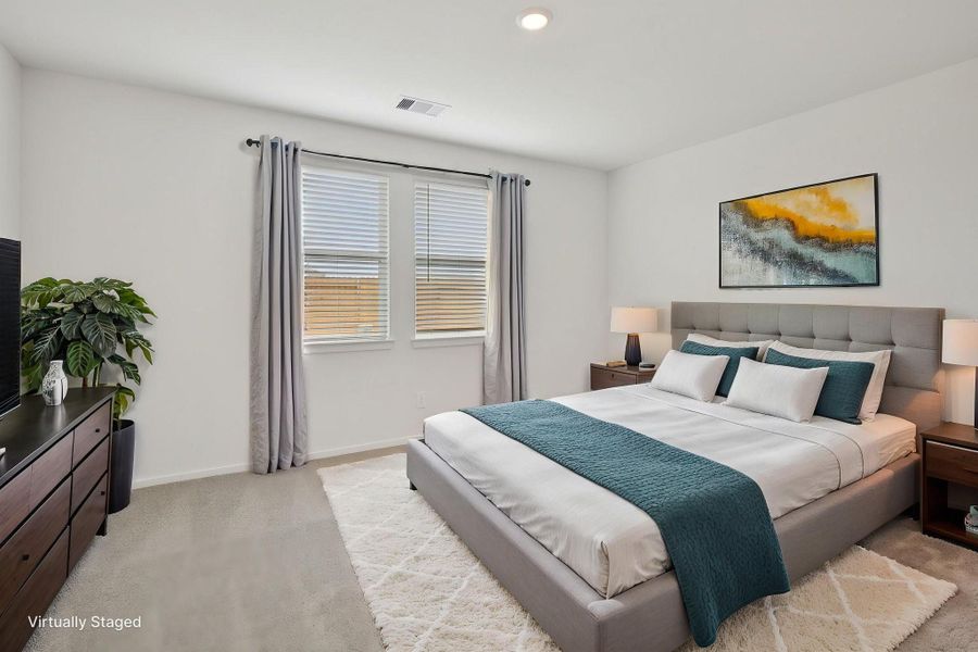 Furnished interior view inside a new home in Sanford Farms - Traditional Series, Waller (Image 10).