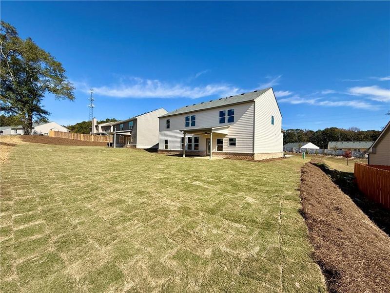 Exterior details and patio area of a home in , Buford (Image 4). Exterior details and patio area of a home in , Buford (Image 4).