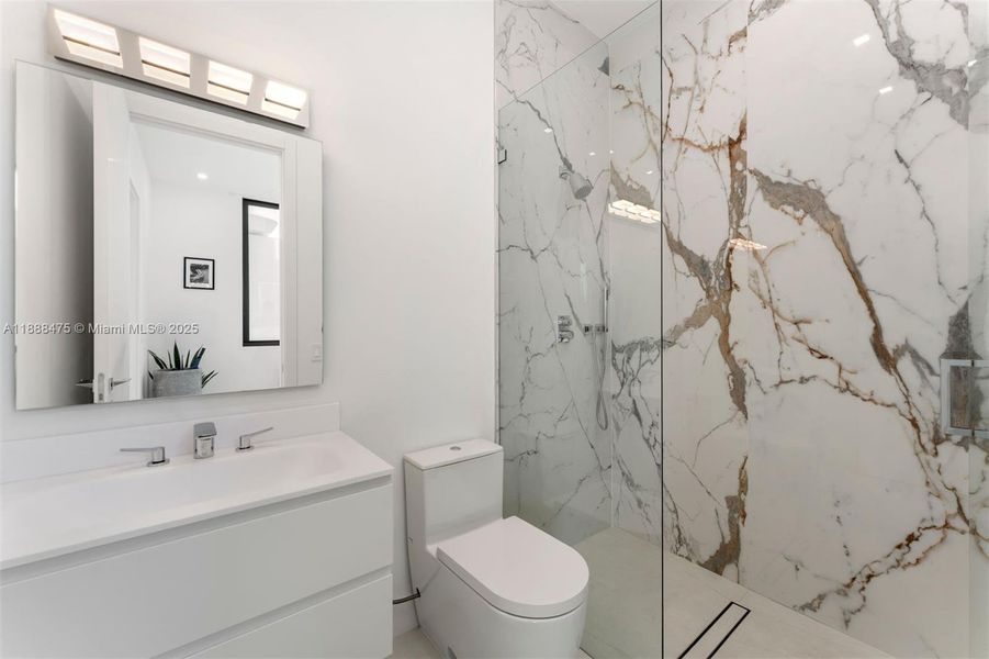 Furnished interior view inside a new home in , Miami Beach (Image 13). Furnished interior view inside a new home in , Miami Beach (Image 13).