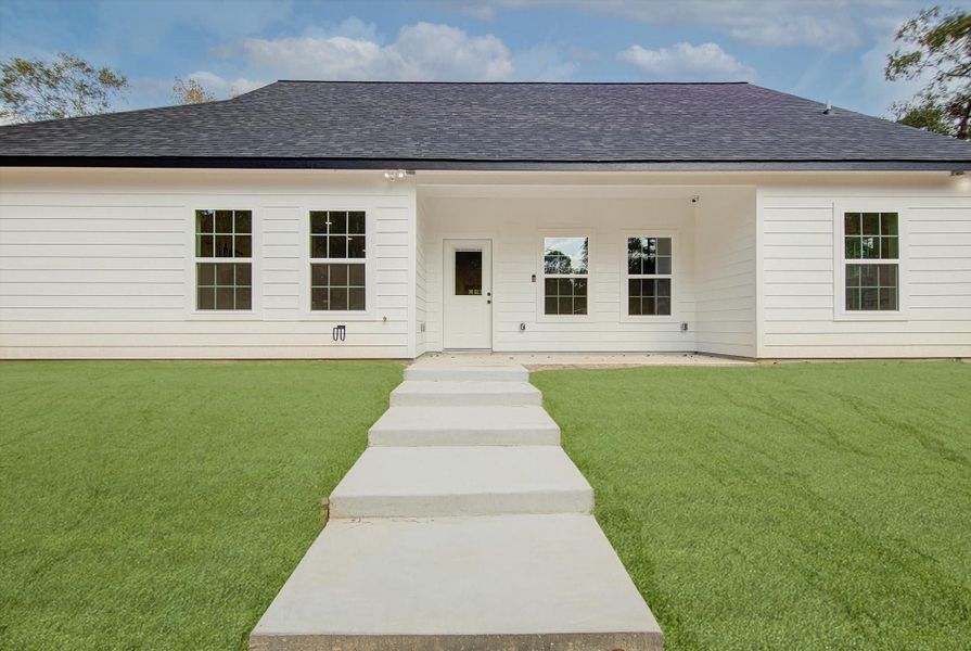 Exterior details and patio area of a home in , Cleveland (Image 3). Exterior details and patio area of a home in , Cleveland (Image 3).