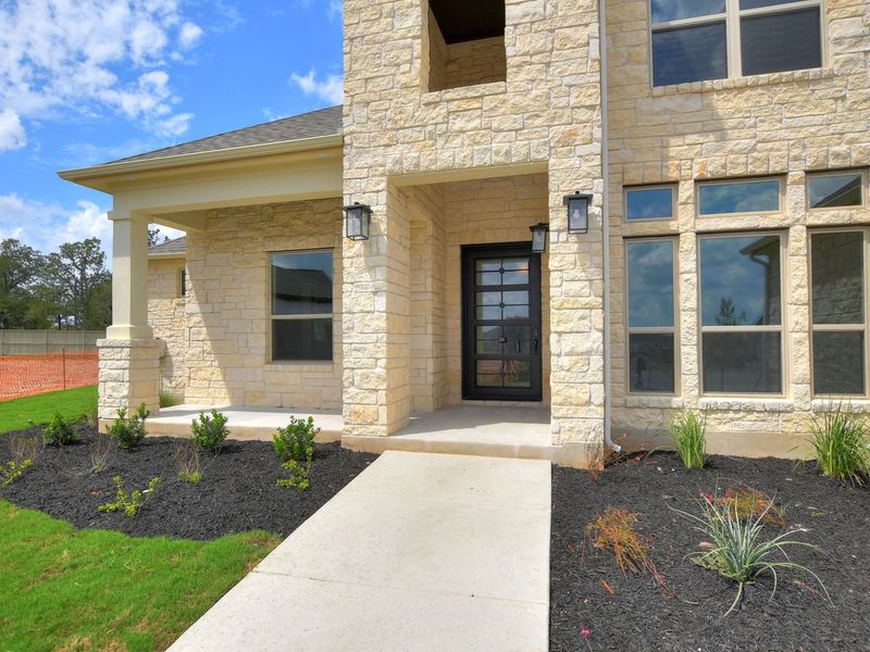 Representative exterior details of a home built from the Madera II by Giddens Homes in Scofield Farms Estates, Georgetown (Image 103).