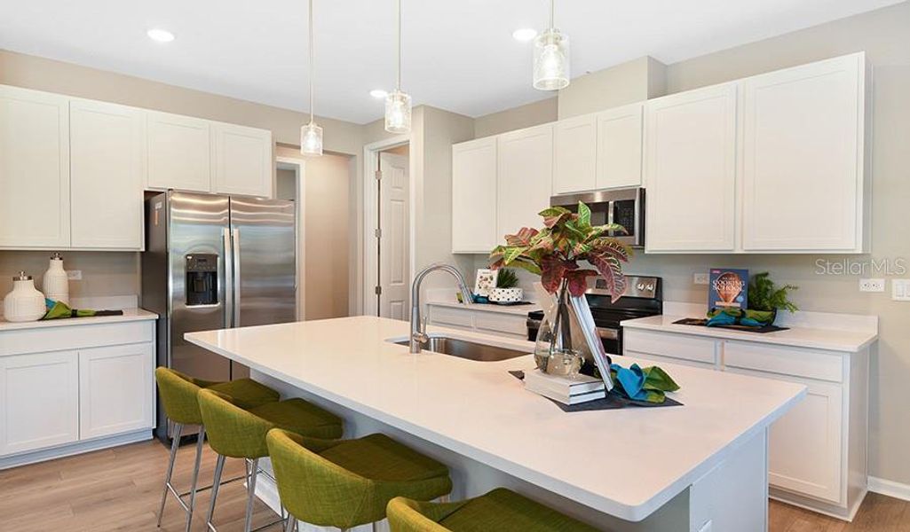 Furnished interior view inside a new home in Seasons at Shores of Lake Dell, Dundee (Image 10).