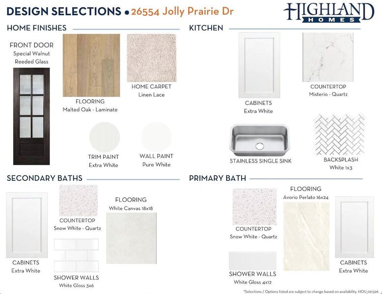 Design Selections