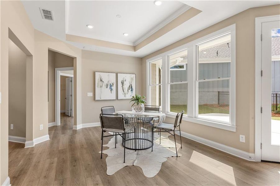 Furnished interior view inside a new home in The Courtyards at Bailey Farms, Dacula (Image 27).