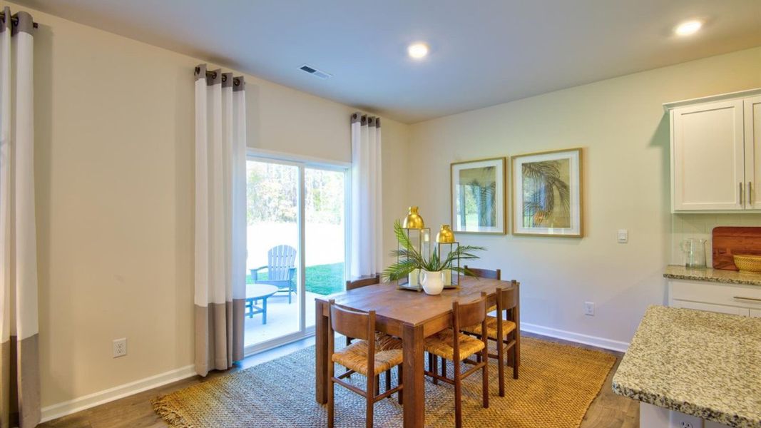 Furnished interior view inside a new home in Beaver Dam Crossing, Bailey (Image 11). Furnished interior view inside a new home in Beaver Dam Crossing, Bailey (Image 11).