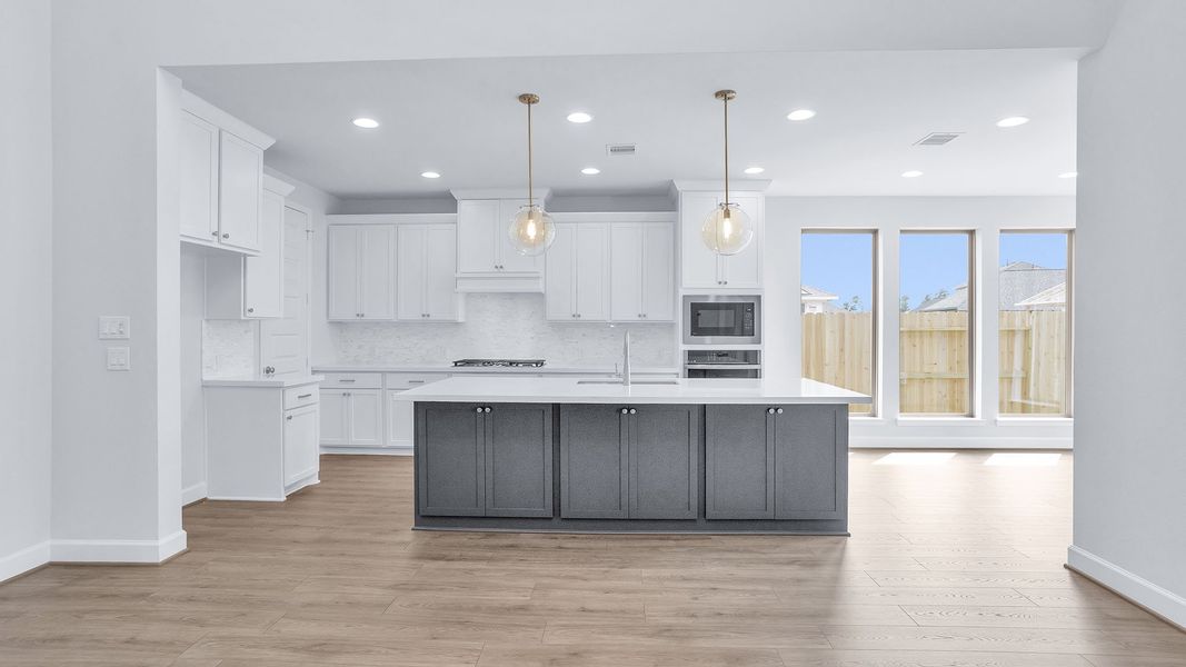 Furnished interior view inside a new home in Grand Central Park, Conroe (Image 7).