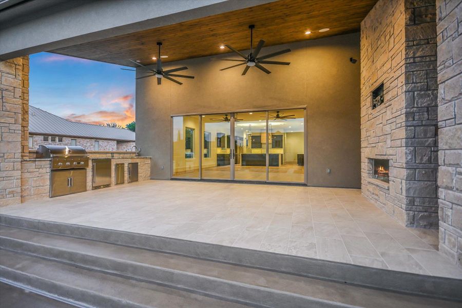 Exterior details and patio area of a home in , Horseshoe Bay (Image 33).