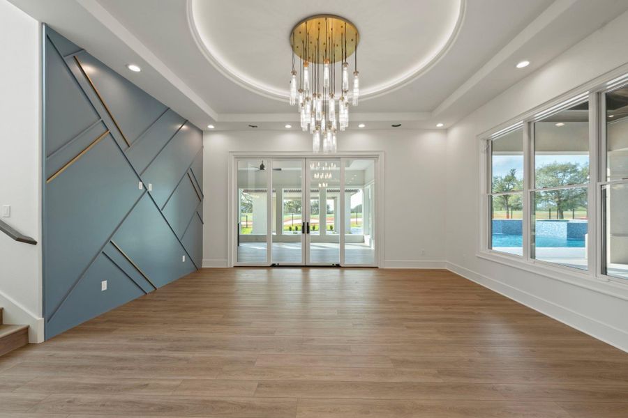 Flex room could be used as living room, piano room etc.