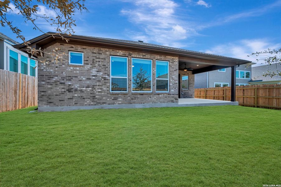 Exterior details and patio area of a home in Davis Ranch 50', San Antonio (Image 3).