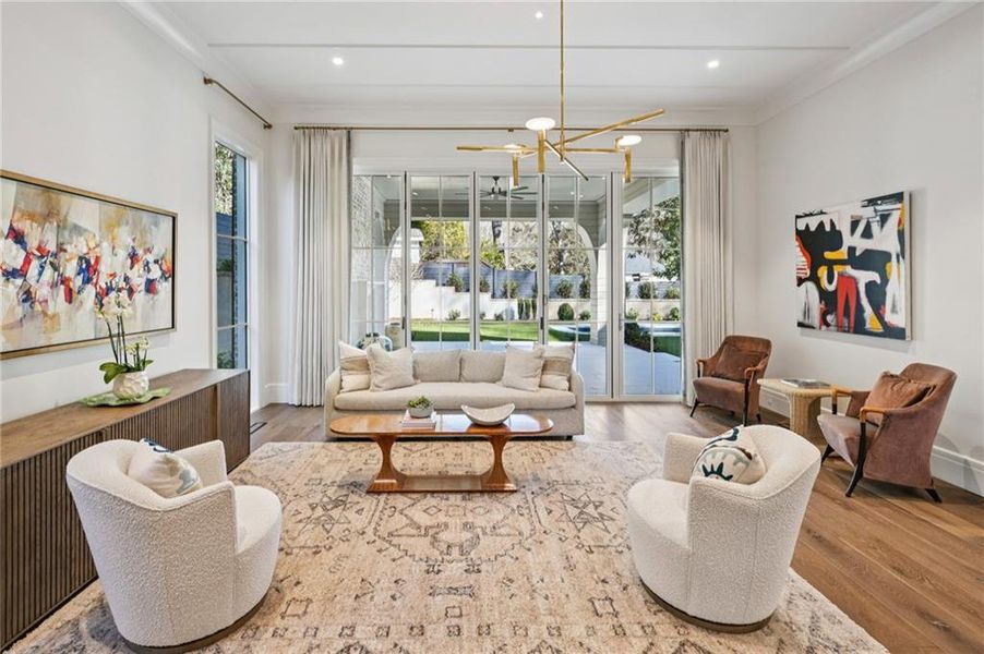 Furnished interior view inside a new home in , Atlanta (Image 6). Furnished interior view inside a new home in , Atlanta (Image 6).