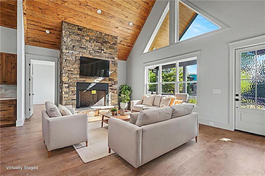 Furnished interior view inside a new home in , Morganton (Image 5). Furnished interior view inside a new home in , Morganton (Image 5).