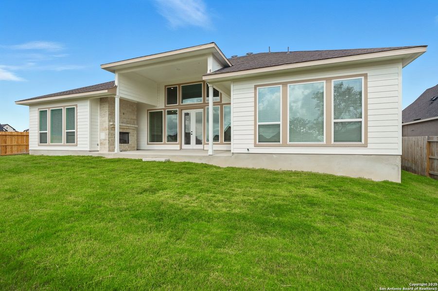 Exterior details and patio area of a home in Mesa Western, Cibolo (Image 26). Exterior details and patio area of a home in Mesa Western, Cibolo (Image 26).