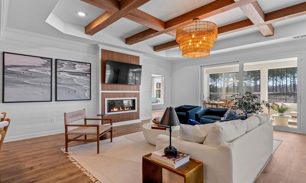 Representative furnished interior of a home built from the The Surfrider by Chesapeake Homes in The Willows, Loris (Image 8).