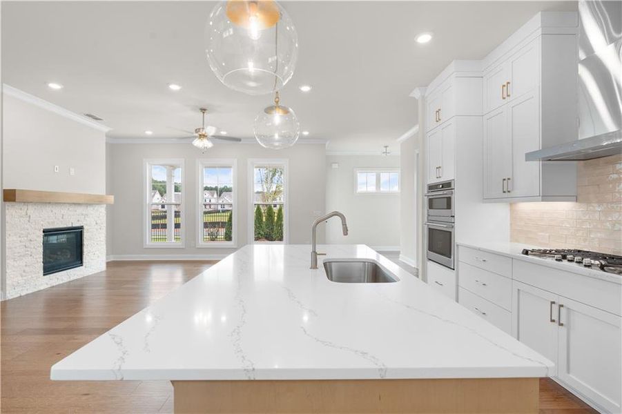 Furnished interior view inside a new home in Promenade at Sawnee Village, Cumming (Image 13).