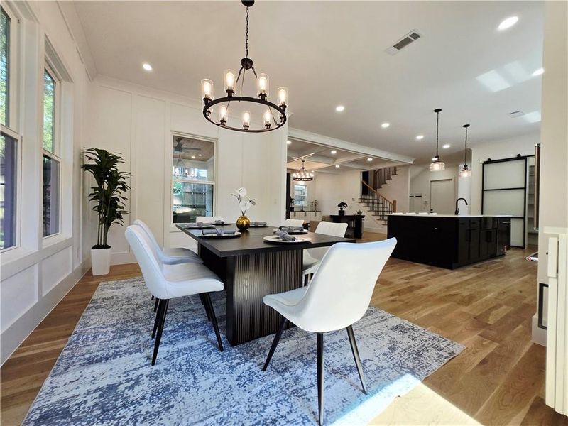 Furnished interior view inside a new home in , Atlanta (Image 27).