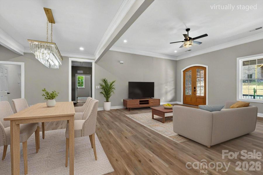 Staged living area