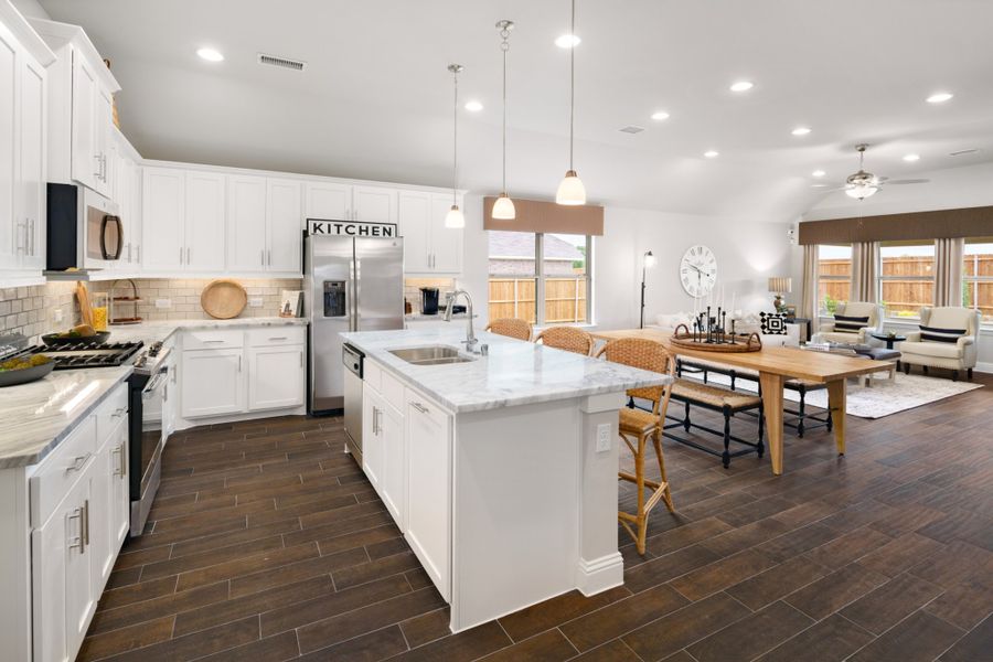 Representative furnished interior of a home built from the Brazos by UnionMain Homes in Wildflower Ranch, Justin (Image 7).