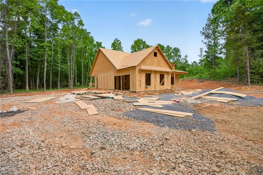 In-progress construction of a new home in , Silver Creek, GA (Image 36).