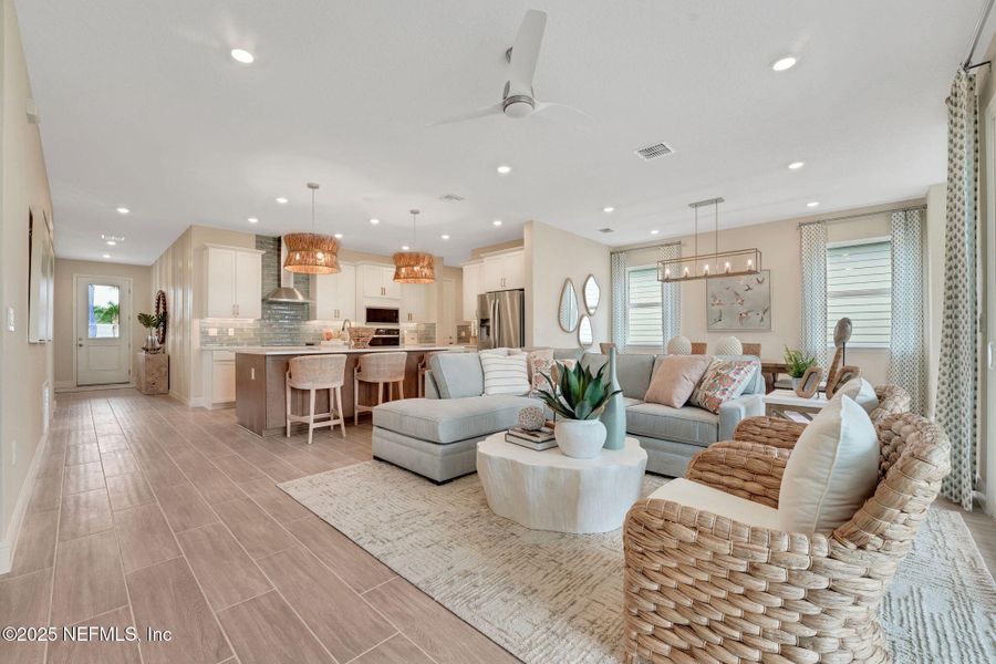 Furnished interior view inside a new home in Amberly, Green Cove Springs (Image 3).