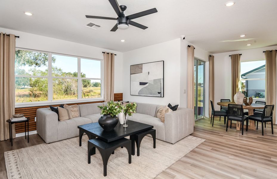 Furnished interior view inside a new home in Del Webb Stone Creek, Ocala (Image 11).