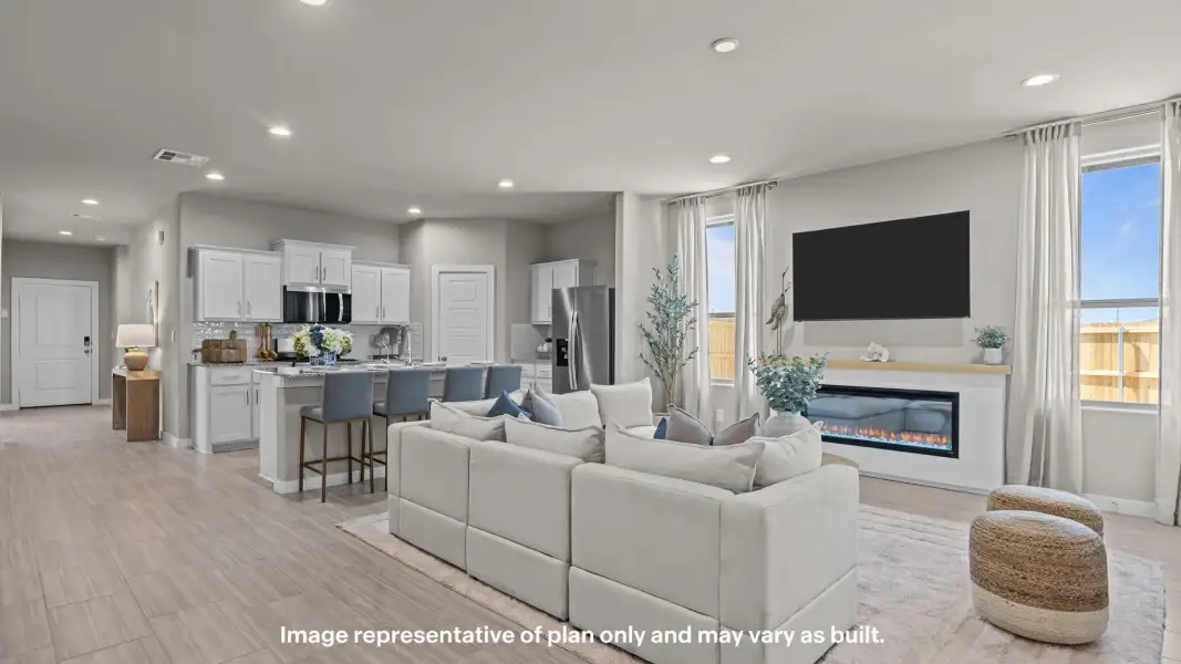 Furnished interior view inside a new home in Homestead at Parks Bell Ranch, Odessa (Image 12).
