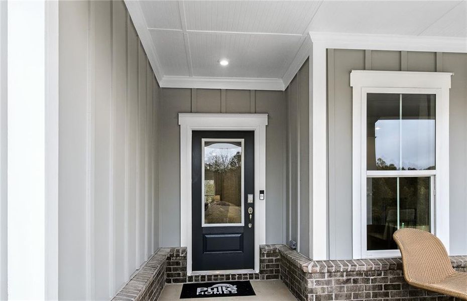Exterior details and patio area of a home in Hunters Creek, Flowery Branch (Image 2). Exterior details and patio area of a home in Hunters Creek, Flowery Branch (Image 2).