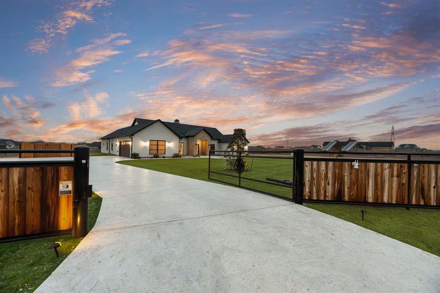 Exterior details and patio area of a home in , Krum (Image 3). Exterior details and patio area of a home in , Krum (Image 3).