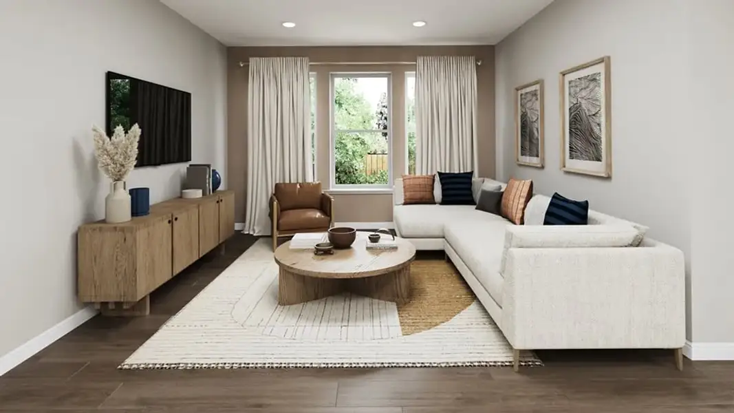 Representative furnished interior of a home built from the Carlsbad by Taylor Morrison in Azure at Solaeris, Port St. Lucie (Image 6).