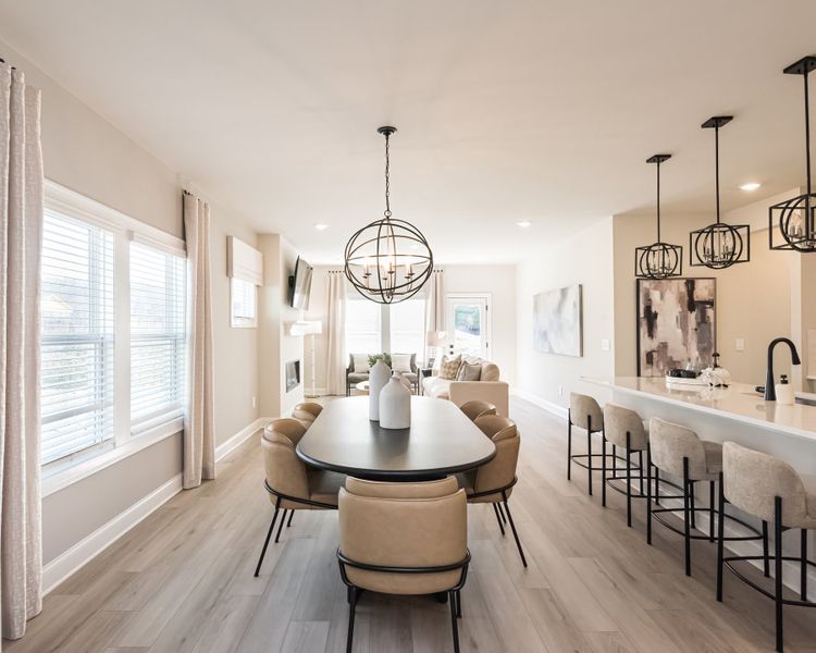 Furnished interior view inside a new home in Hemingway - Reserve Series, Cumming (Image 3). Furnished interior view inside a new home in Hemingway - Reserve Series, Cumming (Image 3).