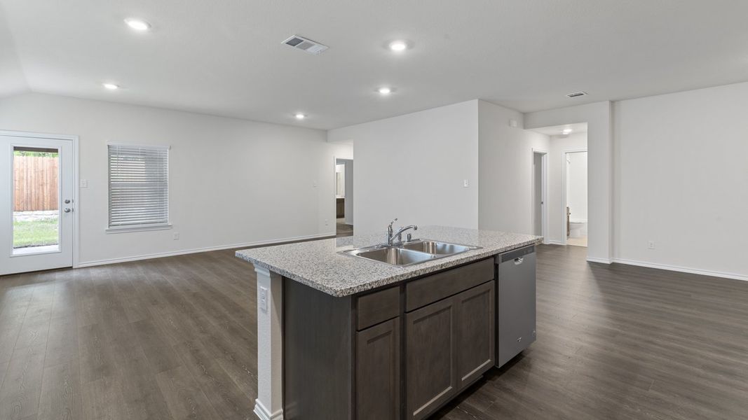 Representative furnished interior of a home built from the X40L Lakeway by D.R. Horton in Valor Farms, Royse City (Image 12).