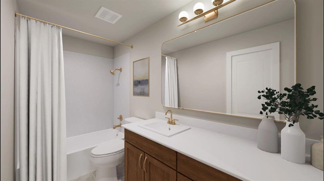 Furnished interior view inside a new home in Treeline, Justin (Image 11).