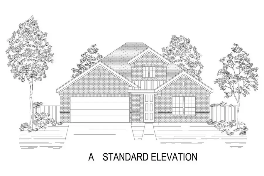 Representative rendering of the exterior for the Edgewater F by First Texas Homes (Image 3). Representative rendering of the exterior for the Edgewater F by First Texas Homes (Image 3).