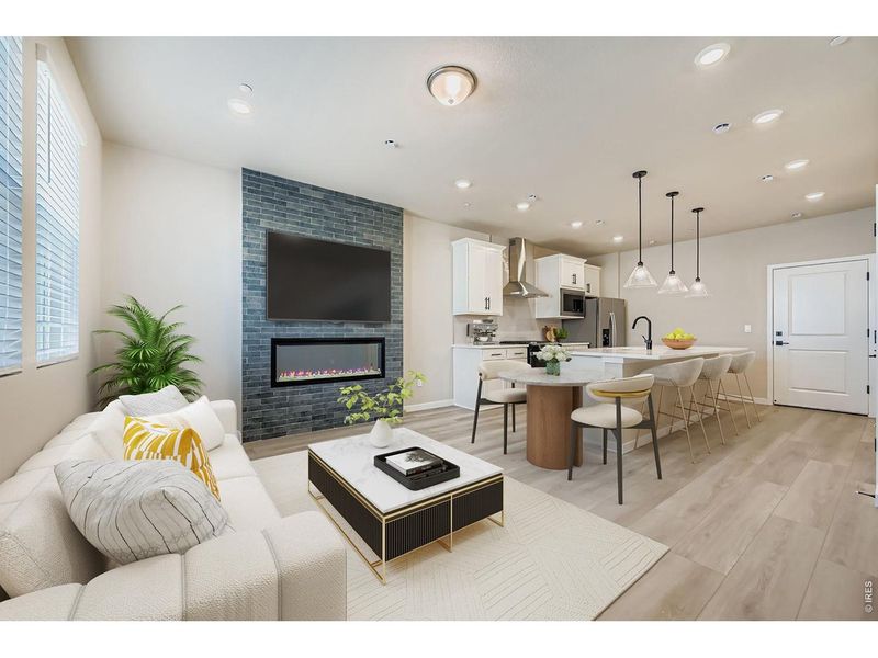 Furnished interior view inside a new home in , Longmont (Image 9).